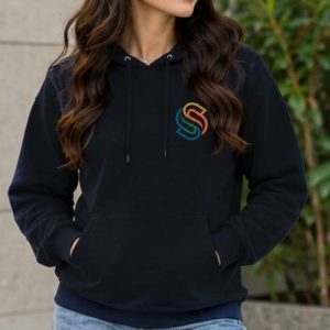 Women's Essential Black Hoodie