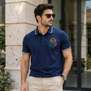 Premium Navy Polo Shirt